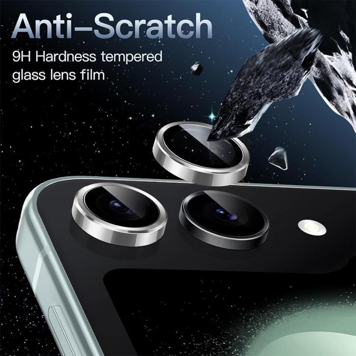 Bild 3, ENKAY ENKAY Galaxy Z Flip 6 Linsskydd Härdat Glas Blå