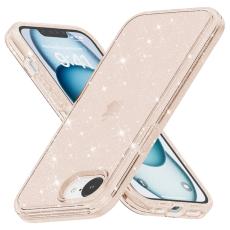  iPhone 17e / 16e Skal Glitter Shockproof Guld