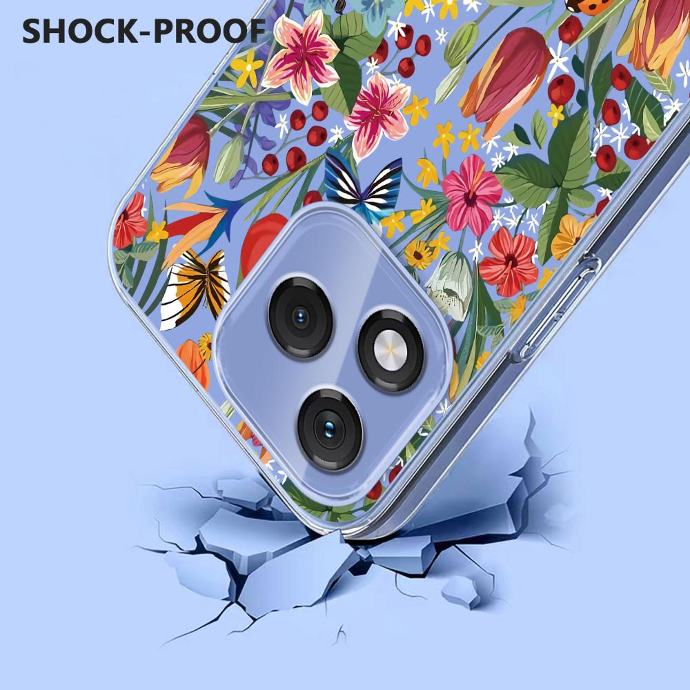  Honor 400 Lite Skal Med Tryck Blommor
