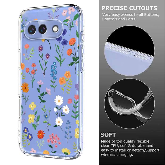 Bild 6,  Google Pixel 10a Skal Med Tryck Blommor