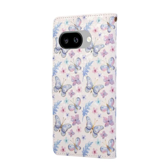 Bild 6,  Google Pixel 10a Fodral RFID Läder Fjärilar / Blommor