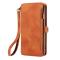  iPhone 15 Plus Fodral RFID Multifunktionell Flerkort Brun