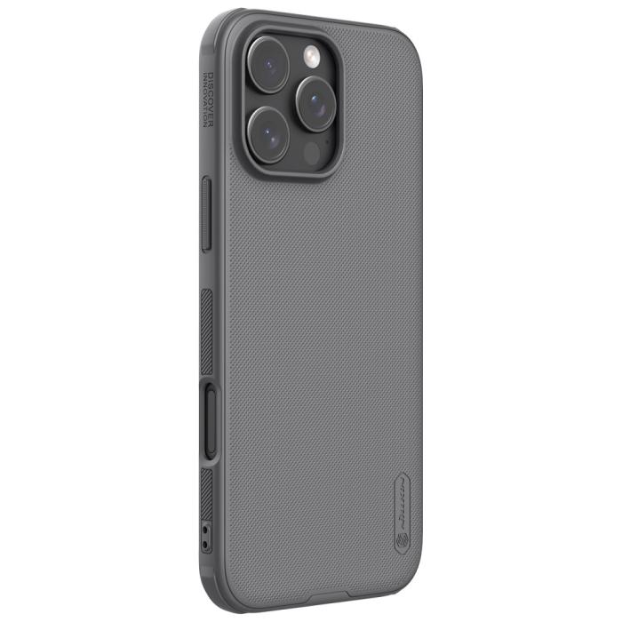 Bild 3, NILLKIN NILLKIN iPhone 16 Pro Max Skal Frosted Shield Pro Grå