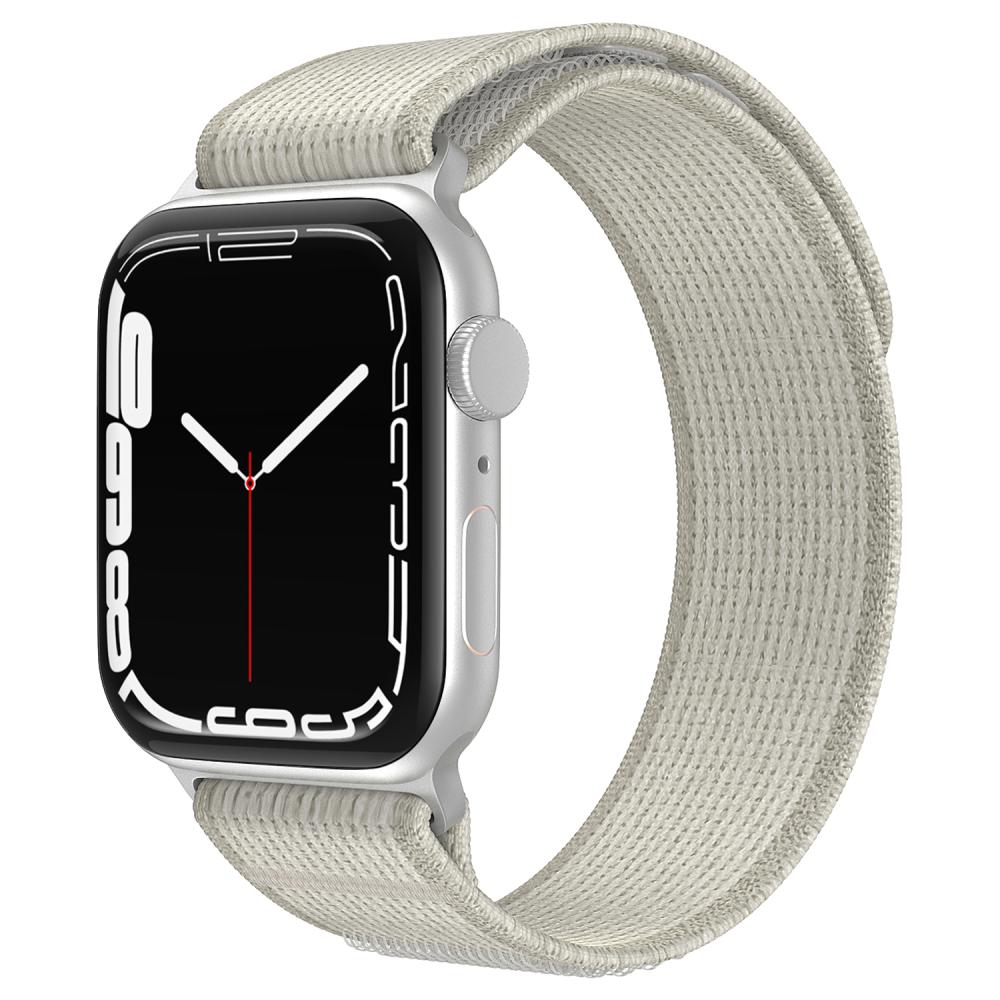 ColorPop Apple Watch 38/40/41/42 mm Armband Nylon Trail Loop Ljus Grå