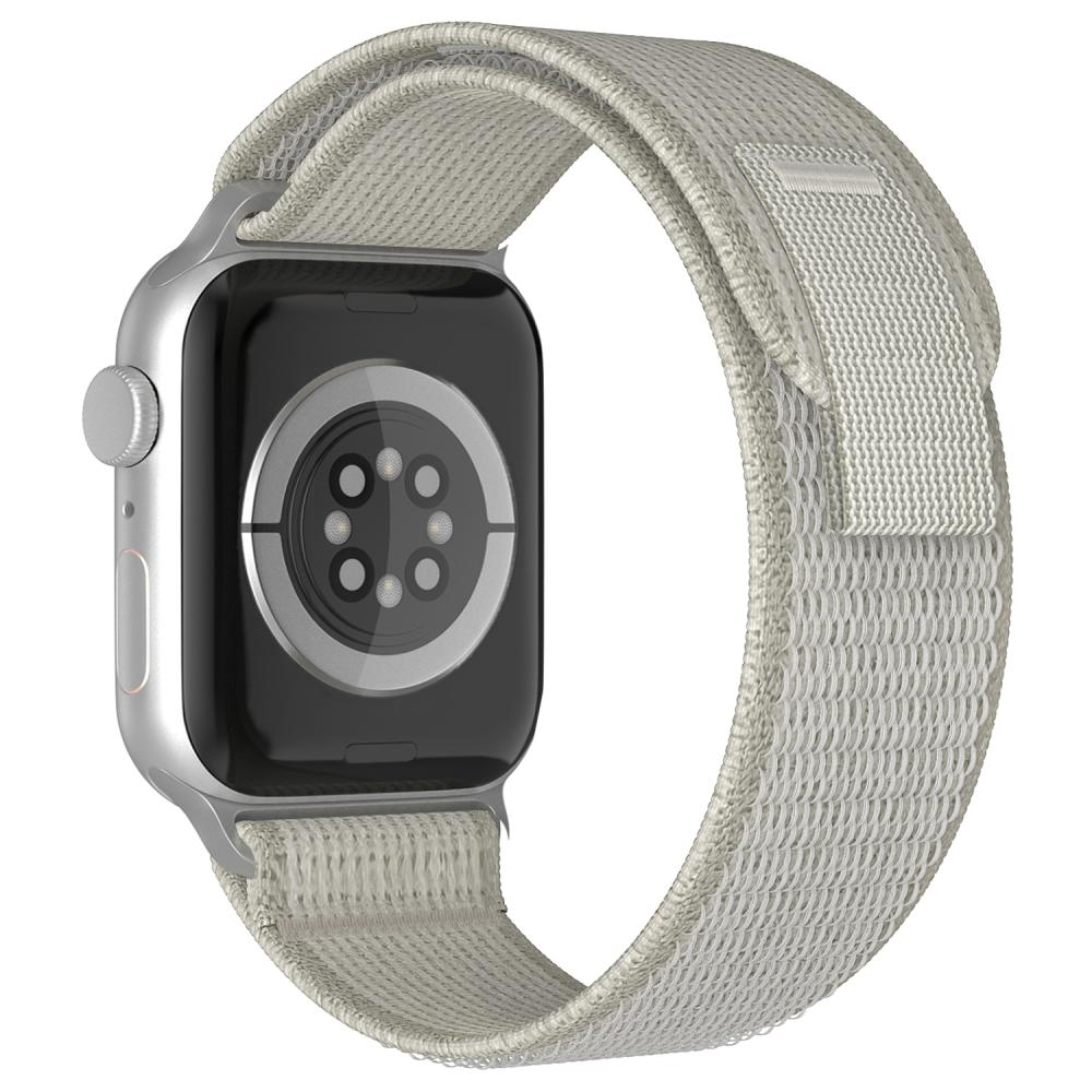 ColorPop Apple Watch 38/40/41/42 mm Armband Nylon Trail Loop Ljus Grå