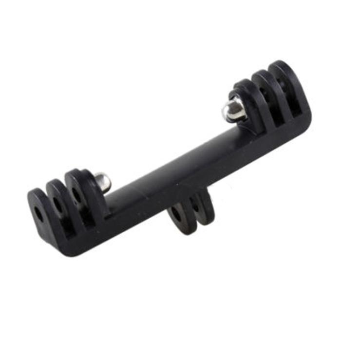 Bild 4,  Dubbelfäste Med Skruv Adapter För Actionkamera Svart