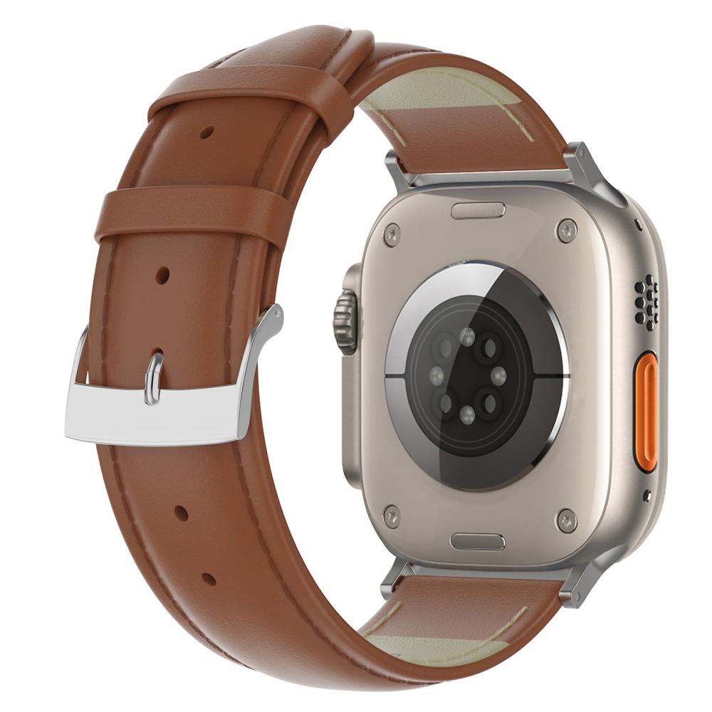 ColorPop Äkta Läder Armband Apple Watch 42/41/40/38 mm Brun