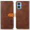 KHAZNEH KHAZNEH Motorola Moto E22i Fodral Dual Color Brun