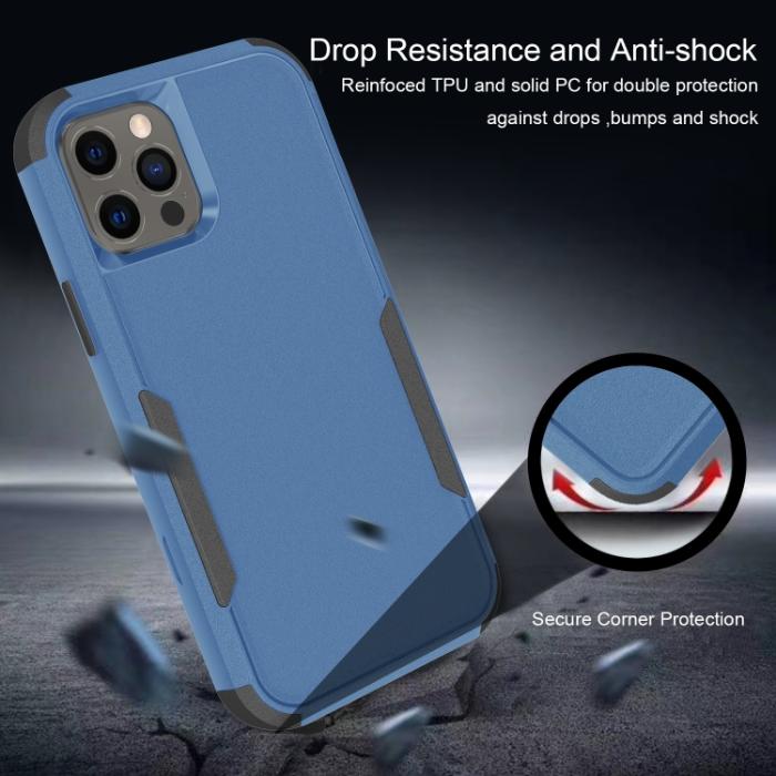 Bild 6,  iPhone 14 Pro Max Skal Shockproof Hybrid Blå/Svart