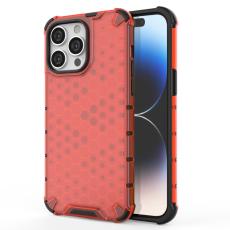  iPhone 15 Pro Skal Honeycomb Shockproof R&ouml;d
