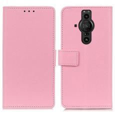  Sony Xperia Pro-I Fodral L&auml;der Ljus Rosa