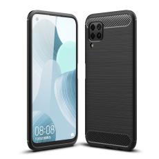  Huawei P40 Lite - Borstad St&aring;l Textur - Svart