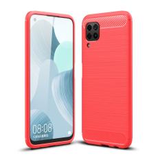  Huawei P40 Lite - Borstad St&aring;l Textur - R&ouml;d