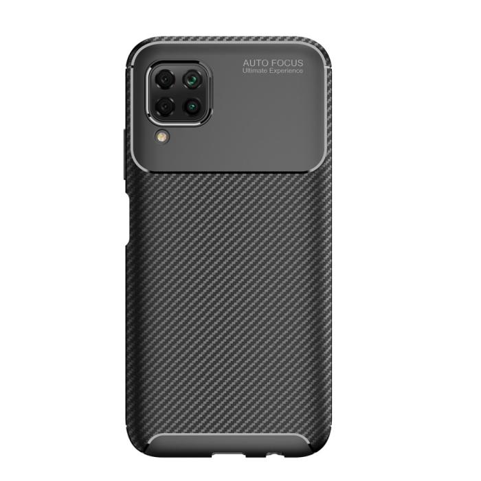 Bild 2,  Huawei P40 Lite - Kolfiber Textur Skal - Svart