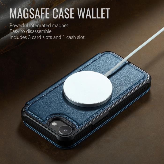 Bild 3, CASEME CASEME iPhone 16e/17e Skal RFID Plånbok Blå
