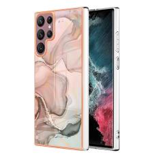  Samsung Galaxy S23 Ultra Skal Marmor TPU Rosa