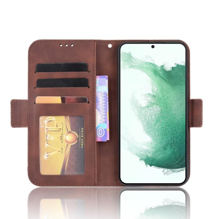 Bild 4,  Samsung Galaxy S22 Plus Fodral Avtagbart Kortfodral Brun