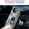  iPhone 14 Plus Skal Shockproof Ring Silver