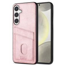 AZNS AZNS Samsung Galaxy S25 Skal Med Kortfack L&auml;der Ros&eacute;guld