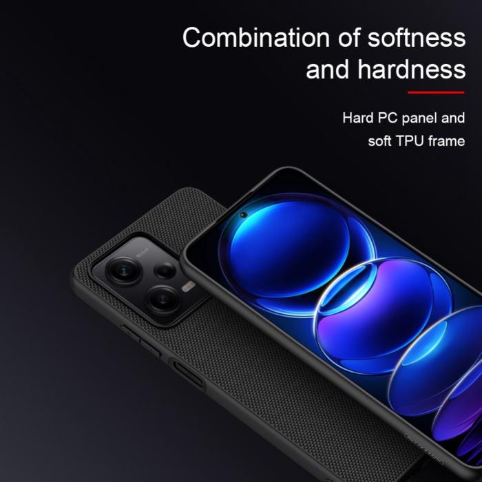 Bild 6, NILLKIN NILLKIN Xiaomi Redmi Note 12 Pro 5G Skal Nylon Hybrid Svart