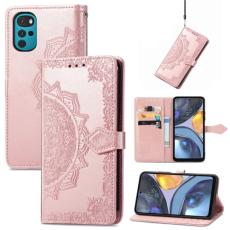  Motorola Moto G22 Fodral Mandala L&auml;der Ros&eacute;guld