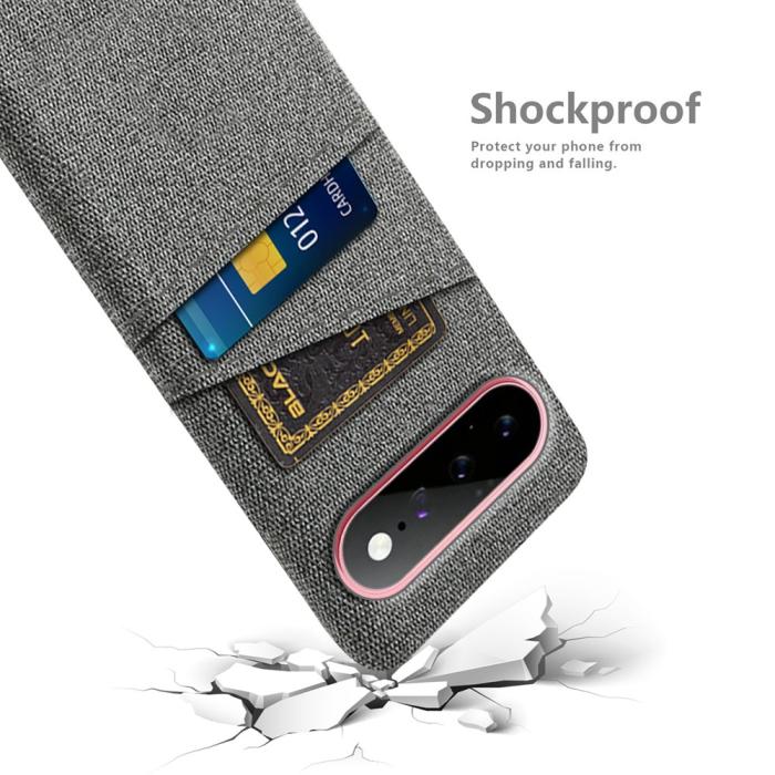 Bild 4,  Google Pixel 11/11 Pro Skal Med Kortfack Grå