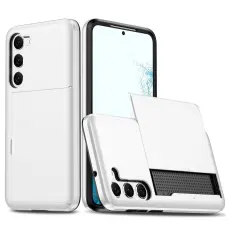  Samsung Galaxy S23 Skal Med Korth&aring;llare Vit
