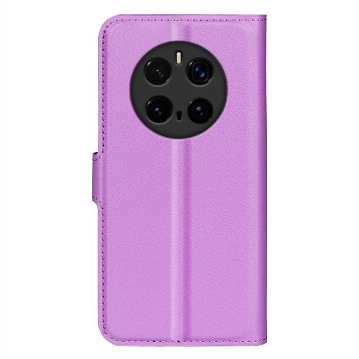 Bild 6,  Honor Magic7 Pro Fodral Litchi Läder Lila