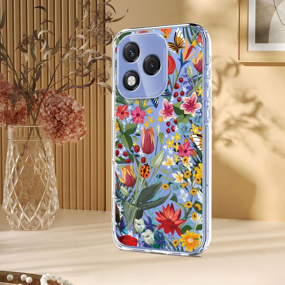  Honor 400 Lite Skal Med Tryck Blommor