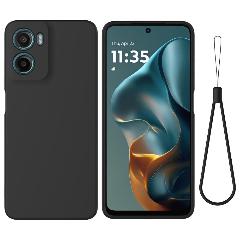  Motorola Moto G06 Power Skal Liquid Silikon Svart