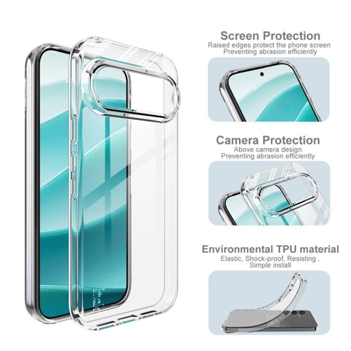 Bild 5, IMAK IMAK Google Pixel 10 / 10 Pro Skal Soft TPU Transparent