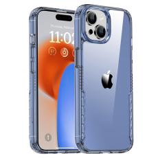 IPAKY IPAKY iPhone 15 Plus Skal Hybrid Transparent Bl&aring;