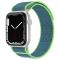 ColorPop Apple Watch 42/44/45/46/49 mm Armband Nylon Trail Loop Blå/Grön
