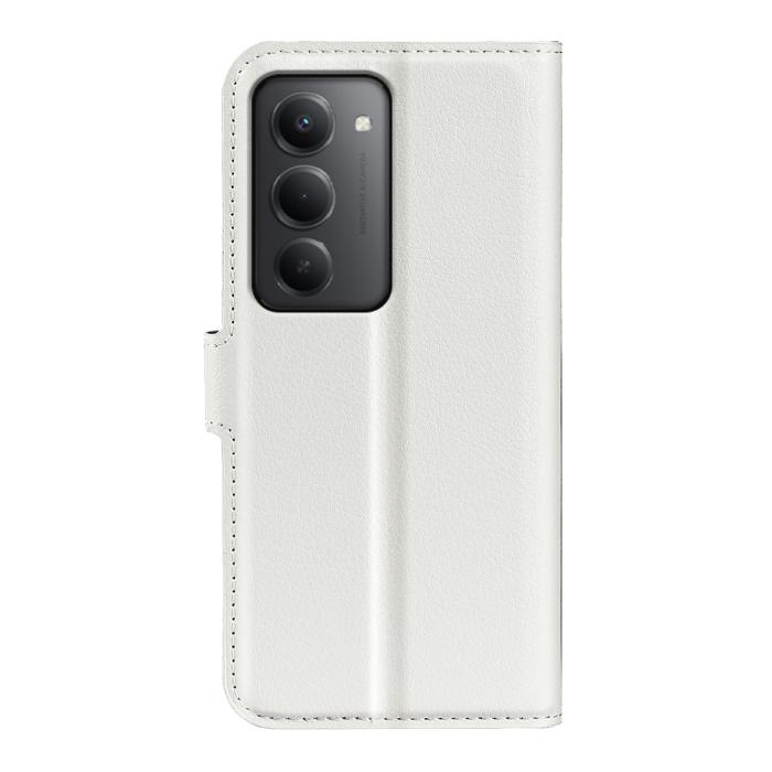 Bild 3,  Xiaomi Redmi 15 Fodral Litchi Läder Vit