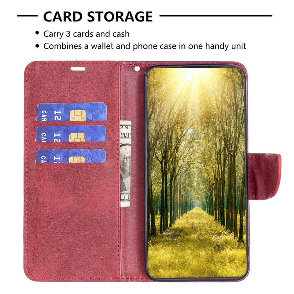  Samsung Galaxy S26 Fodral Läder Röd