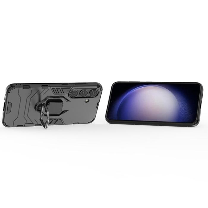 Bild 2,  Samsung Galaxy S24 Skal Ring Armor Hybrid Svart