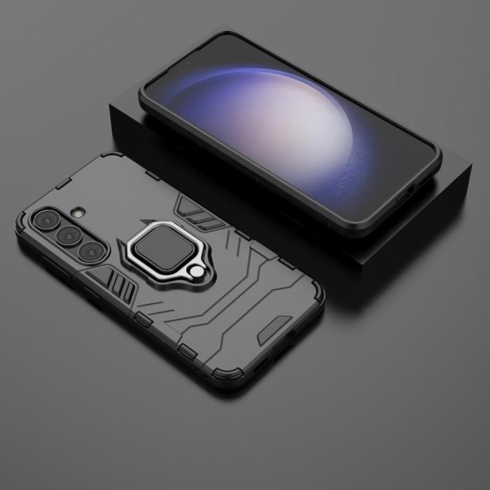 Bild 4,  Samsung Galaxy S24 Skal Ring Armor Hybrid Svart