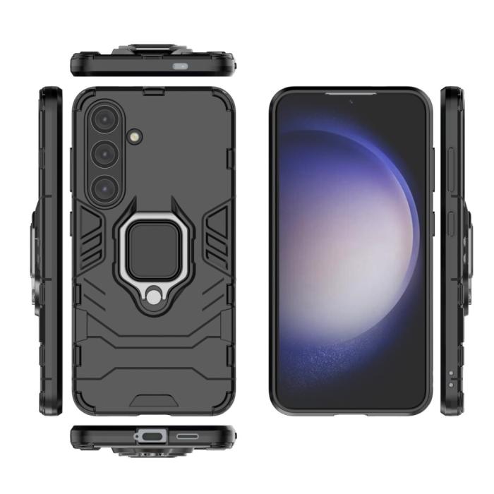 Bild 5,  Samsung Galaxy S24 Skal Ring Armor Hybrid Svart