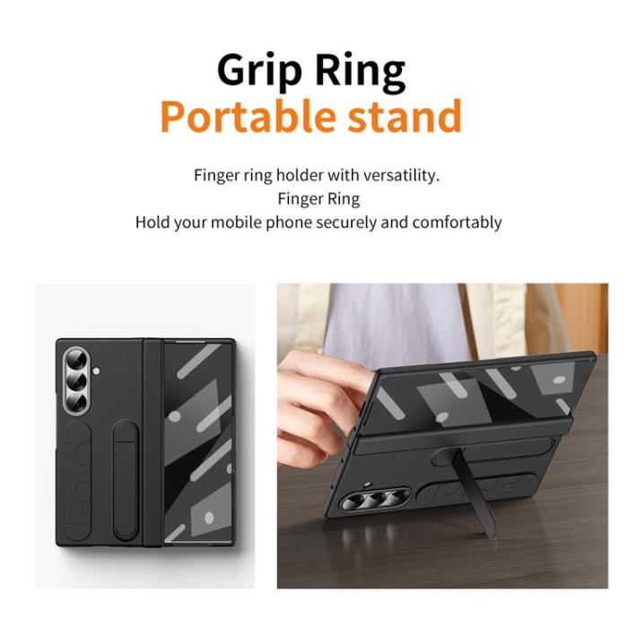 Bild 6,  Samsung Galaxy Z Fold 7 Skal Kickstand Svart