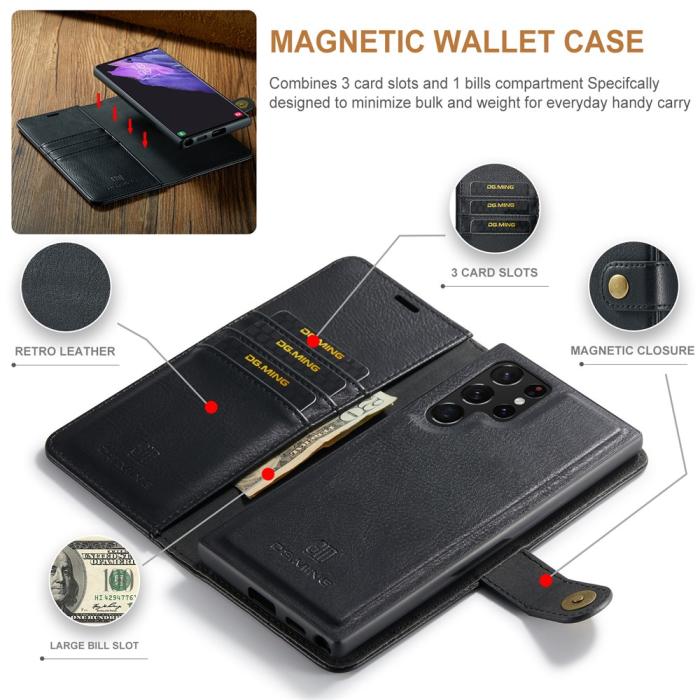 Bild 5, DG.MING DG.MING Galaxy S26 Ultra 2in1 Magnet Fodral / Skal Svart