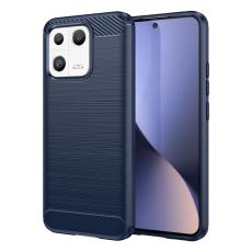 Xiaomi 13 5G Skal Borstad St&aring;l Textur Bl&aring;