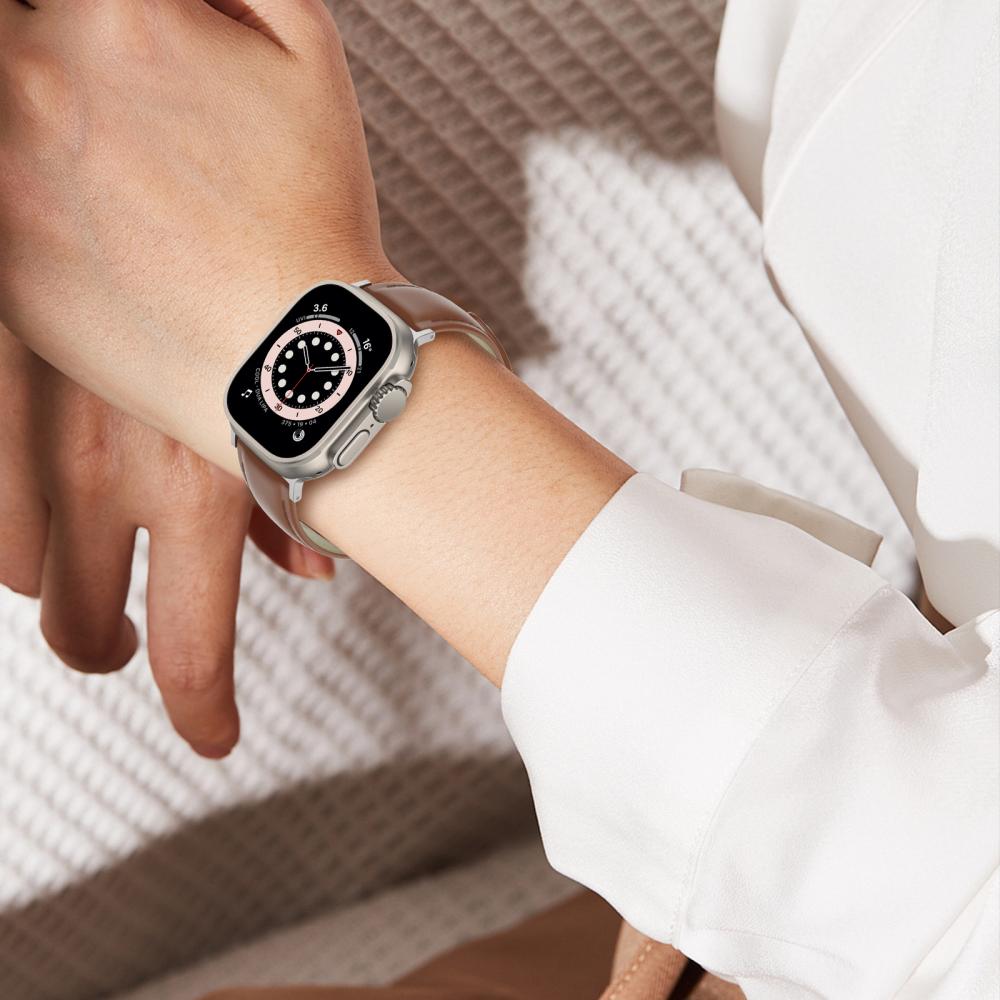 ColorPop Äkta Läder Armband Apple Watch 42/41/40/38 mm Brun