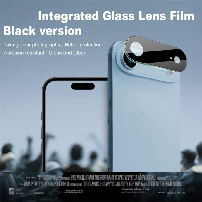 Bild 2, IMAK IMAK iPhone Air Linsskydd Härdat Glas Svart