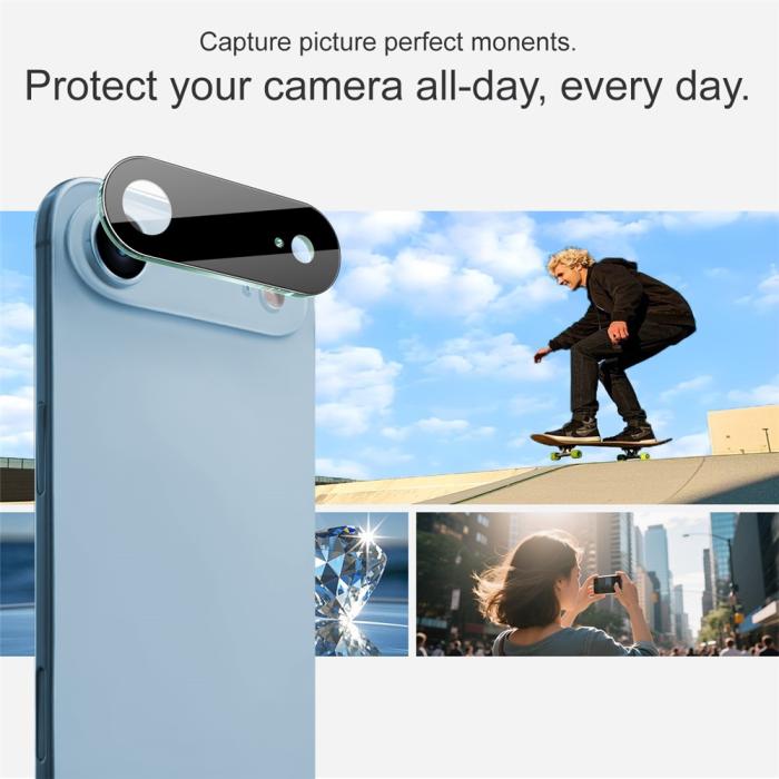 Bild 4, IMAK IMAK iPhone Air Linsskydd Härdat Glas Svart