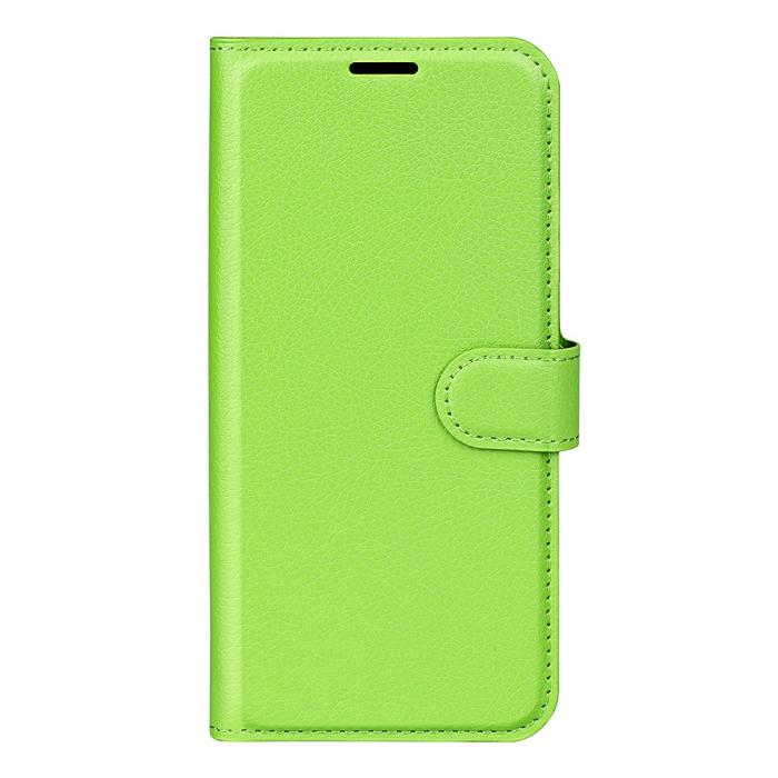 Bild 5,  Xiaomi Redmi Note 14 5G Fodral Litchi Läder Grön
