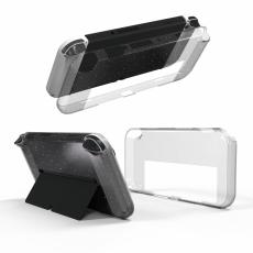  Nintendo Switch OLED Skal Glitter TPU Transparent
