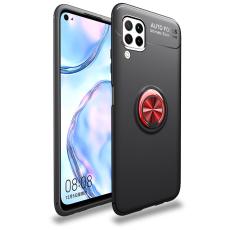  Huawei P40 Lite - Kickstand Ringskal - Svart/R&ouml;d