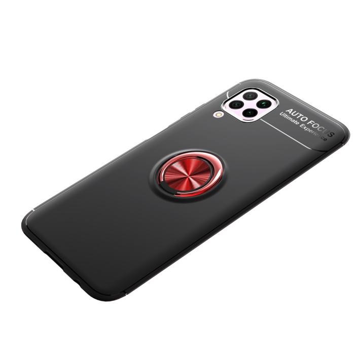 Bild 2,  Huawei P40 Lite - Kickstand Ringskal - Svart/Röd