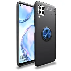  Huawei P40 Lite - Kickstand Ringskal - Svart/Bl&aring;