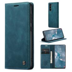 CASEME CASEME Samsung Galaxy S23 Fodral Flip L&auml;der Bl&aring;